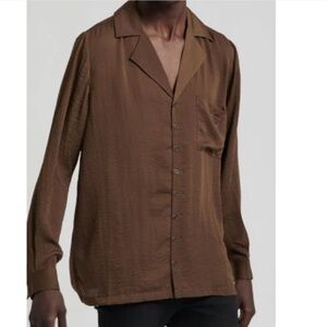 One Teaspoon Brown Dress Shirt